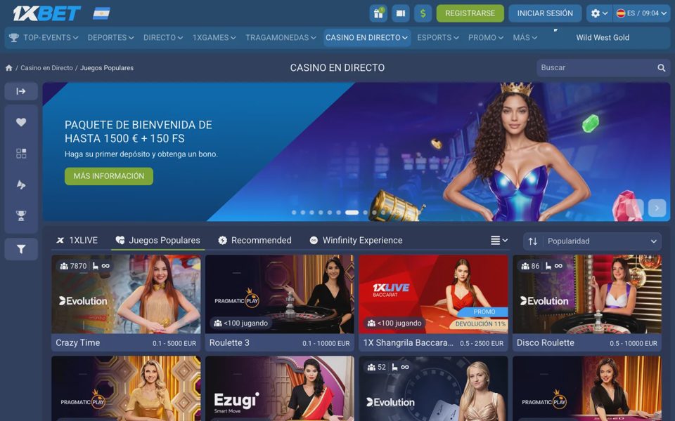 Live-казино 1xBet
