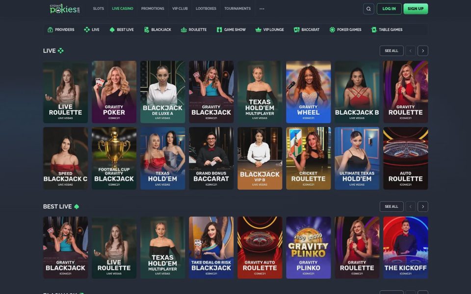 Live-казино Crown Pokies