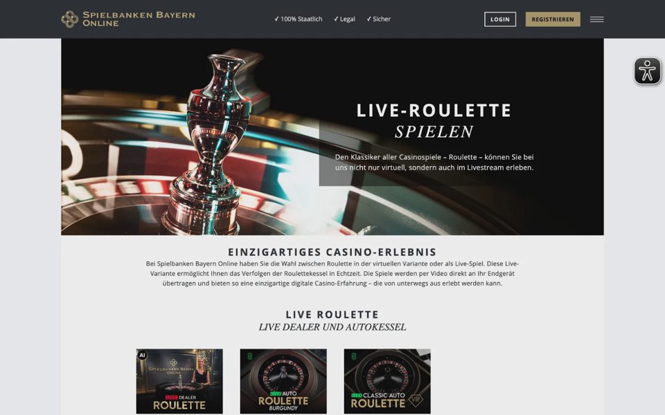 Live-казино Spielbanken Bayern