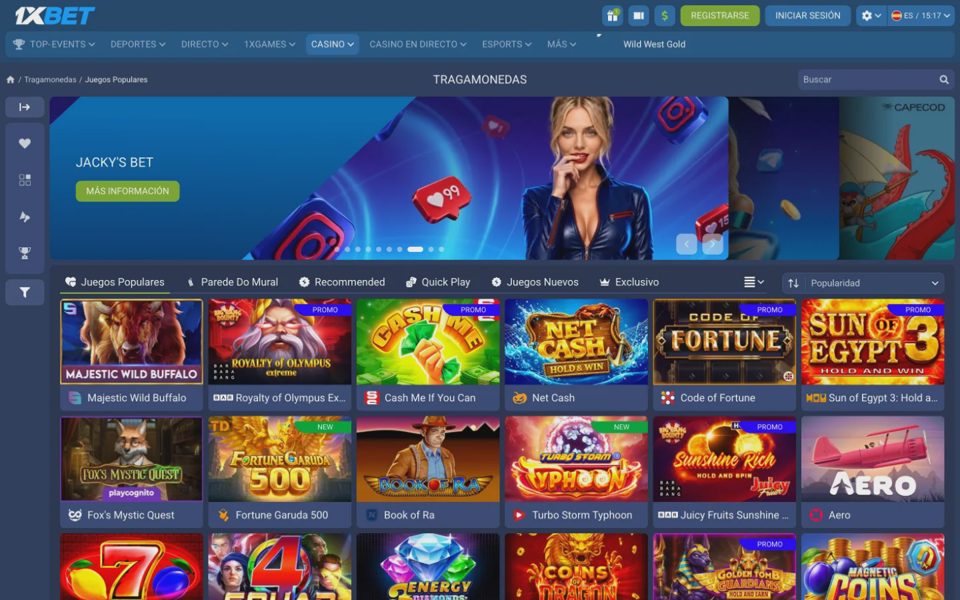 Каталог казино 1xBet