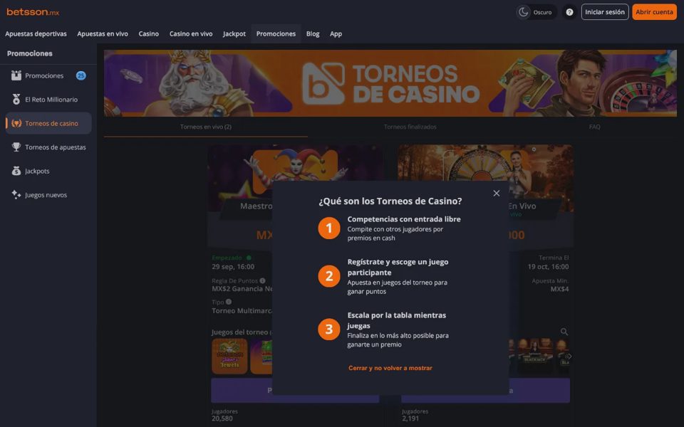 Турниры Betsson
