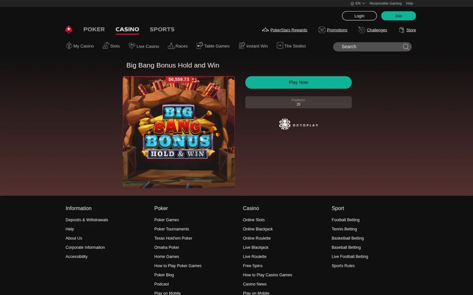 Бонусы и акции PokerStars