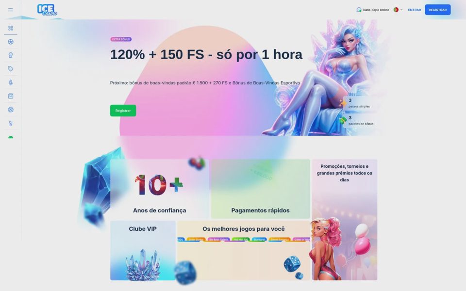 Главная страница Ice Casino