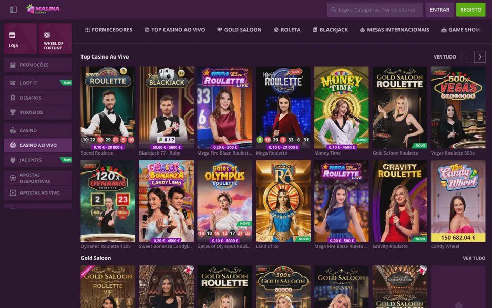 Live-казино MalinaCasino