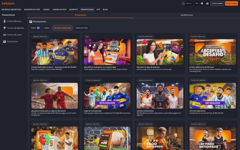 Бонусы и акции Betsson