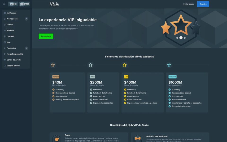 Программа лояльности Stake