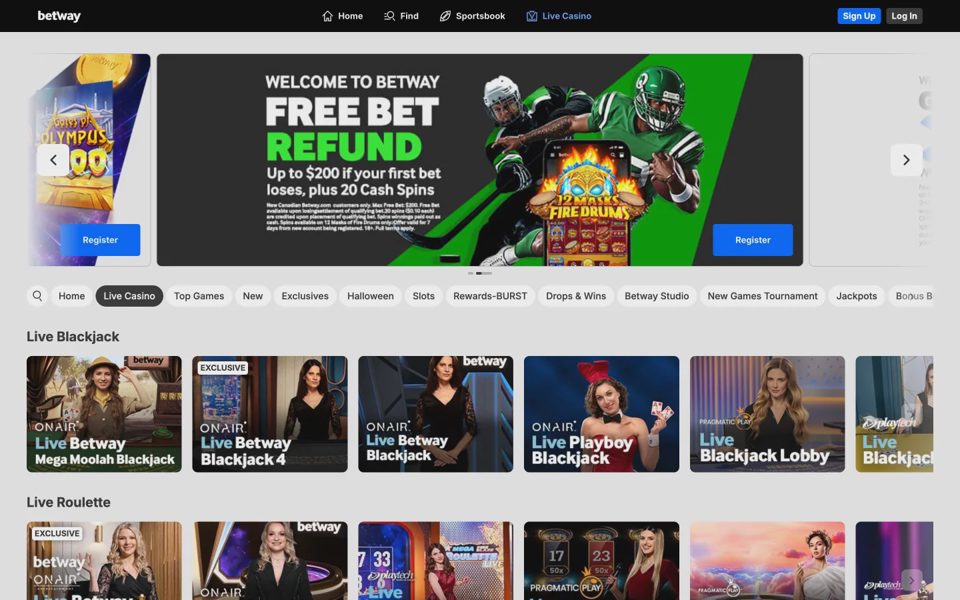 Live-казино Betway