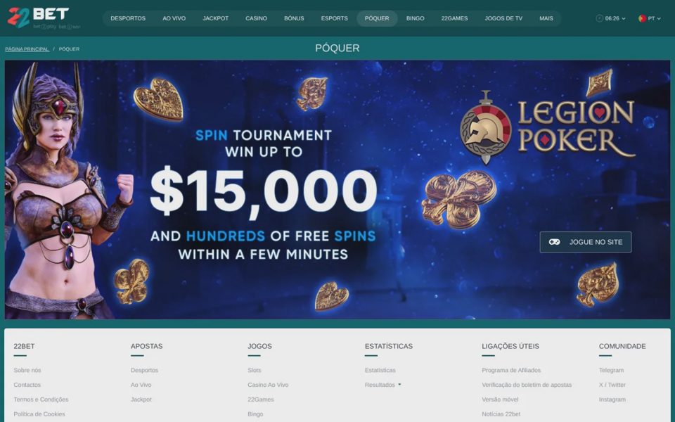 Покер 22bet