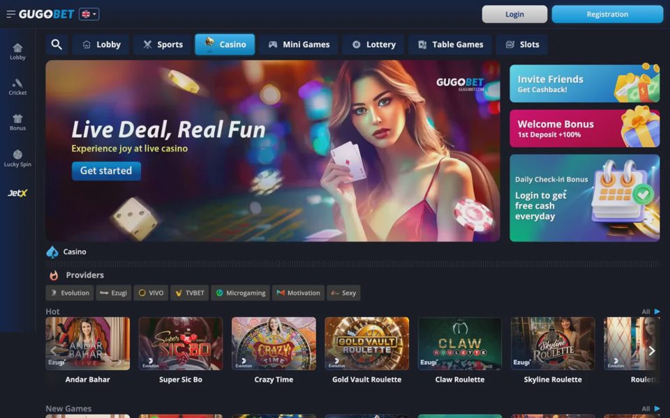 Gugobet live casino
