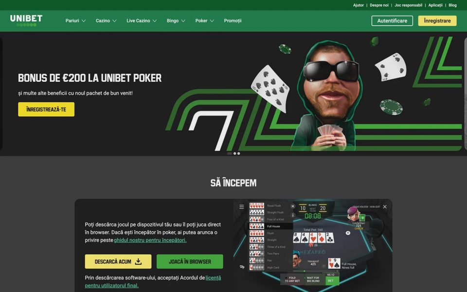Покер Unibet