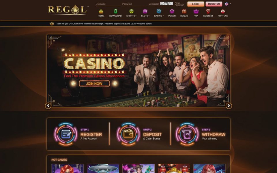 Главная страница Regal88