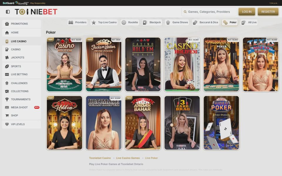 TOONIEBET poker