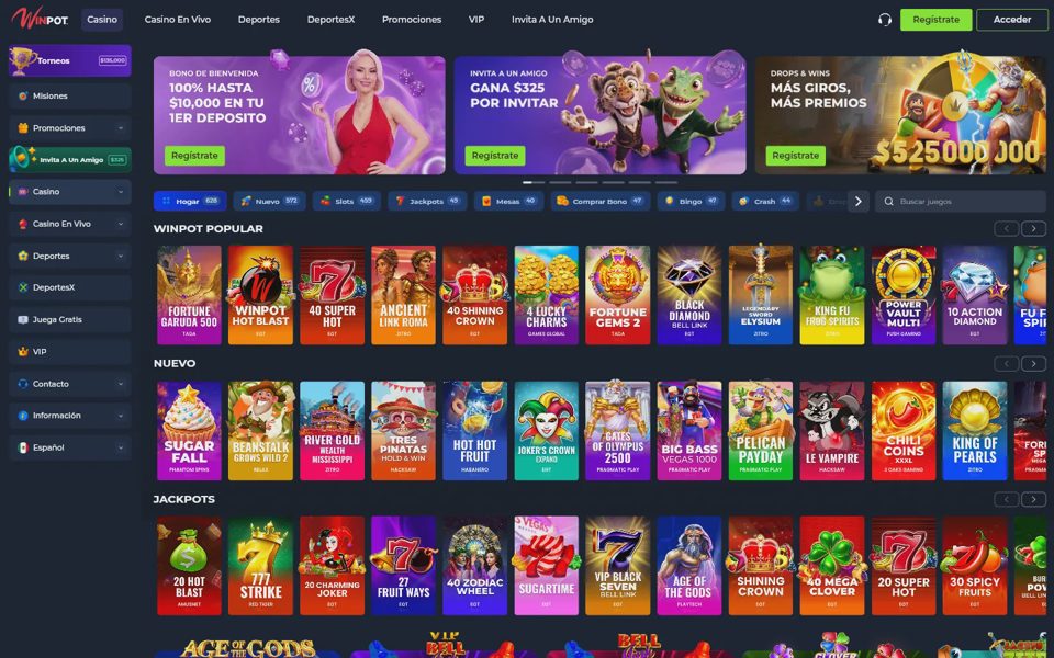 Каталог казино Winpot