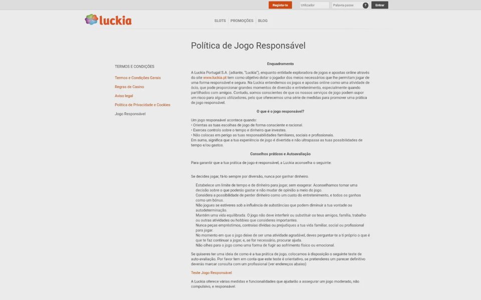 Ответственная игра на Luckia