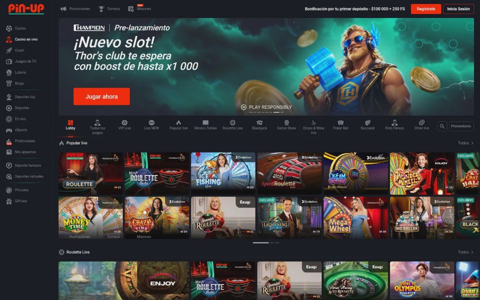 Pin-Up live casino