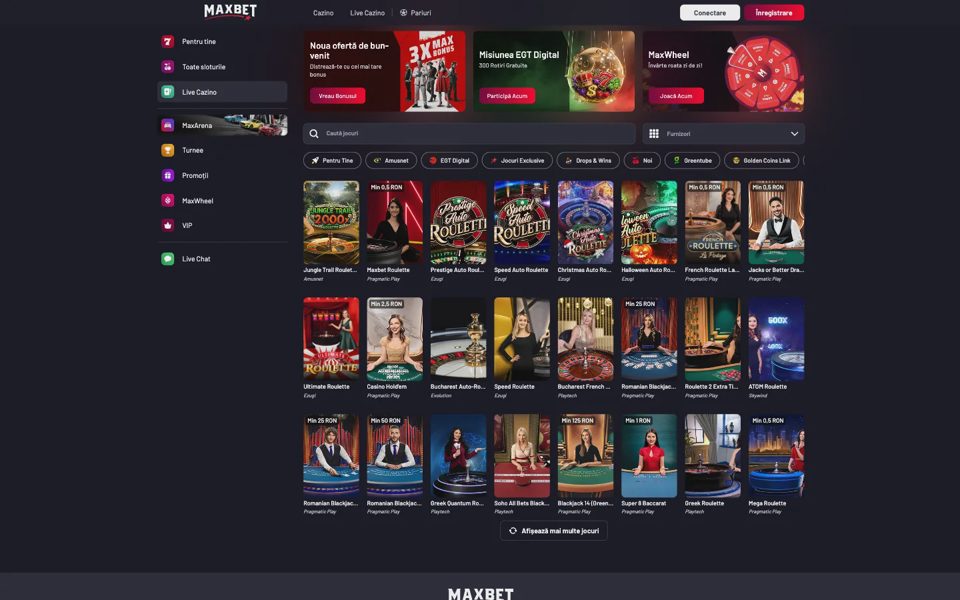 Live-казино Maxbet