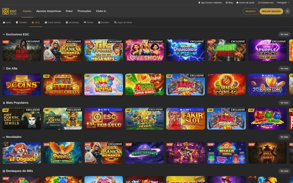 Каталог казино Estoril Sol Casinos