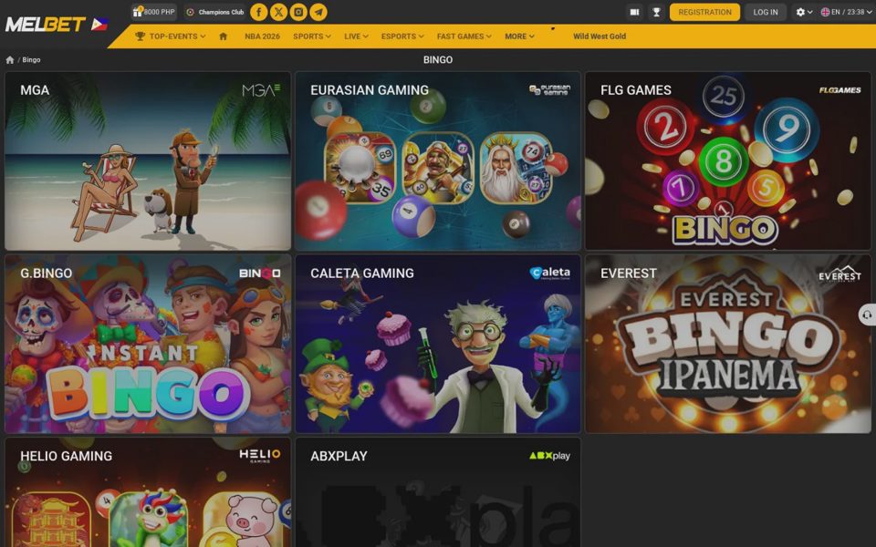 Бинго Melbet