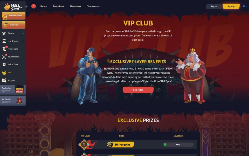 HellSpin loyalty programme