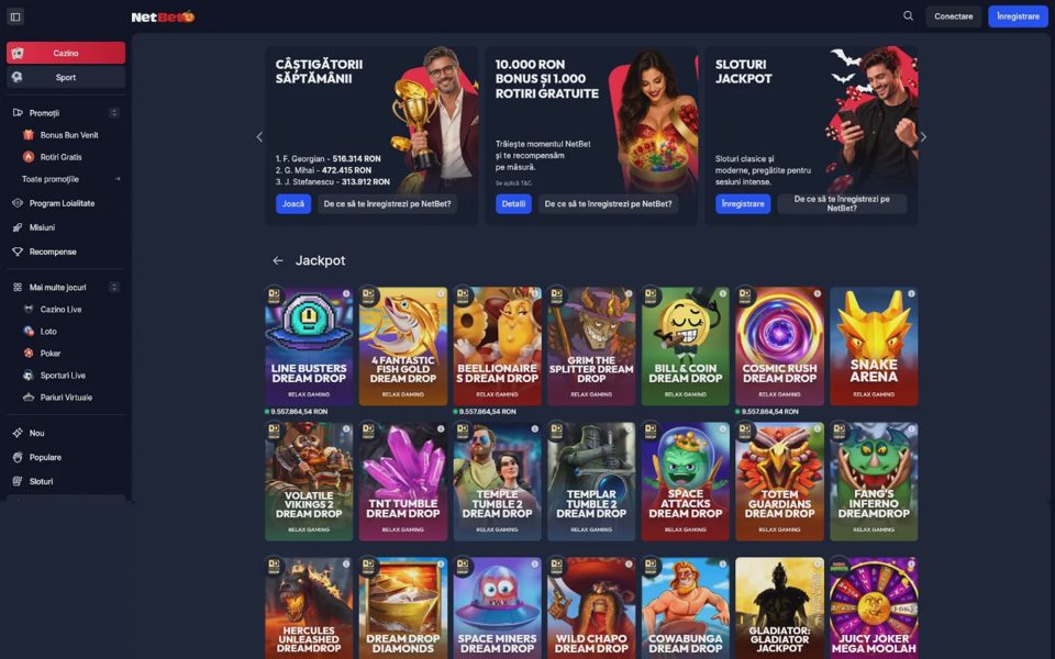 Джекпоты NetBet