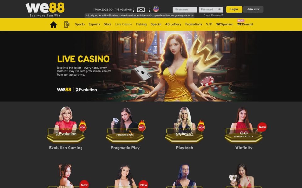 Live-казино WE88