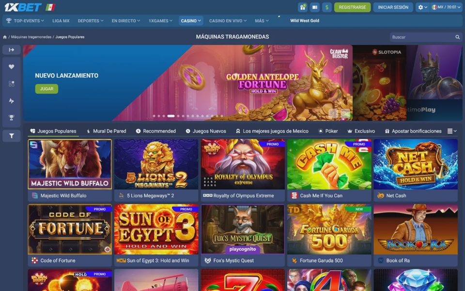 Каталог казино 1xBet