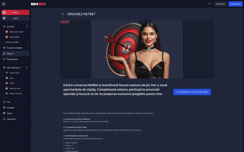 Миссии NetBet