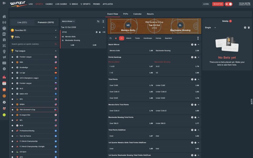 Winzir sports betting
