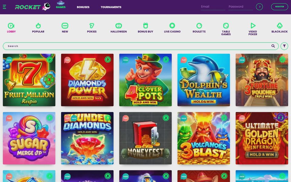 Каталог казино Casino Rocket