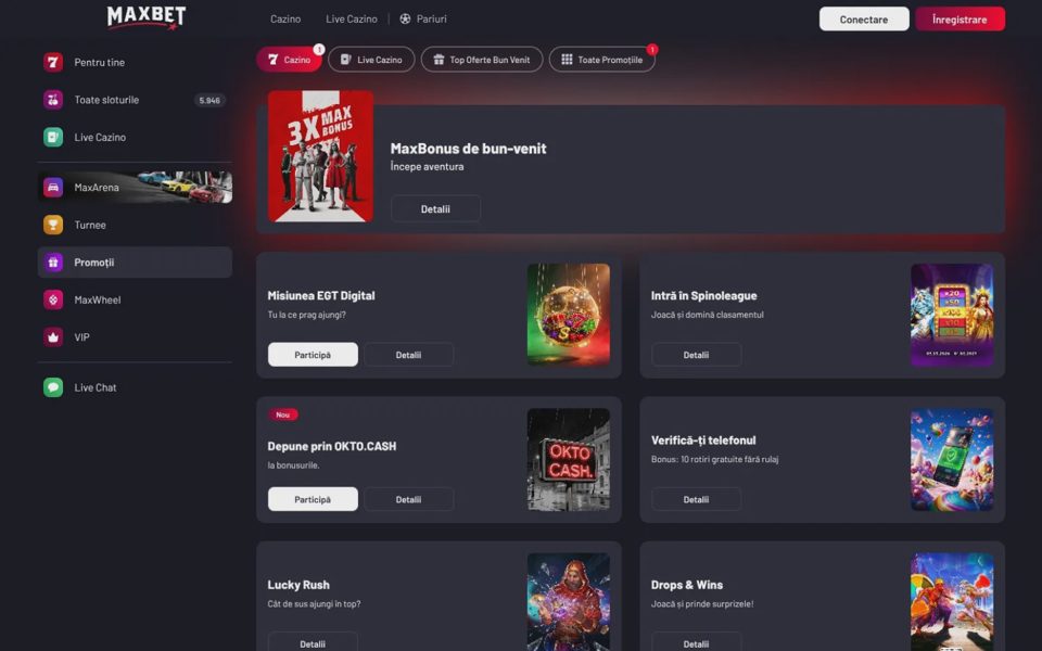 Бонусы и акции Maxbet