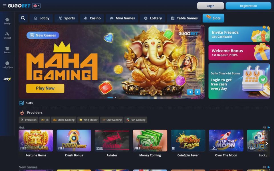 Gugobet casino catalog