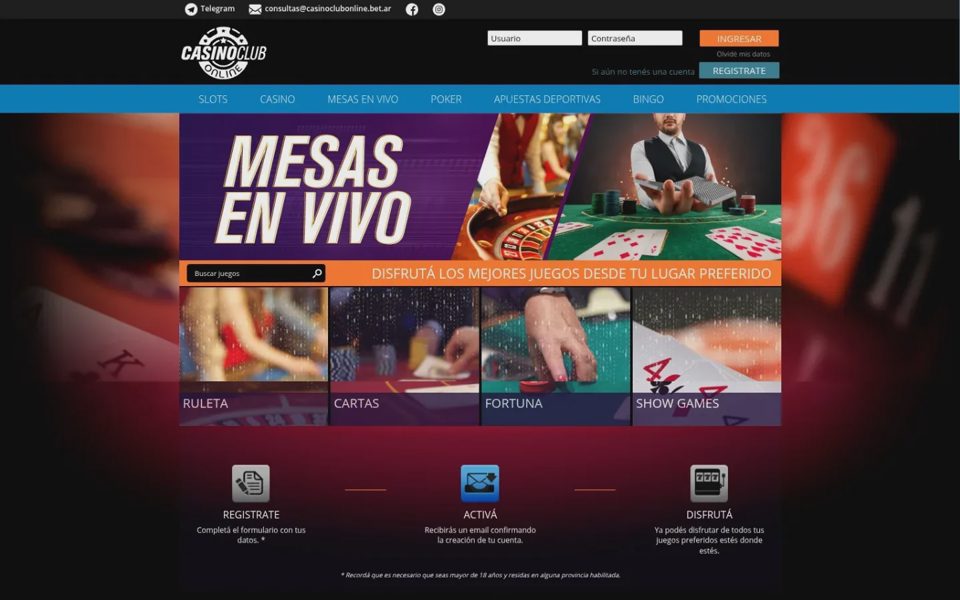 Casino Club Online live casino