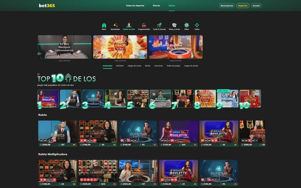 Live-казино bet365