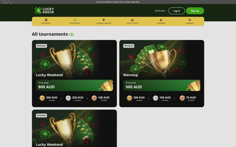 Турниры Lucky Green