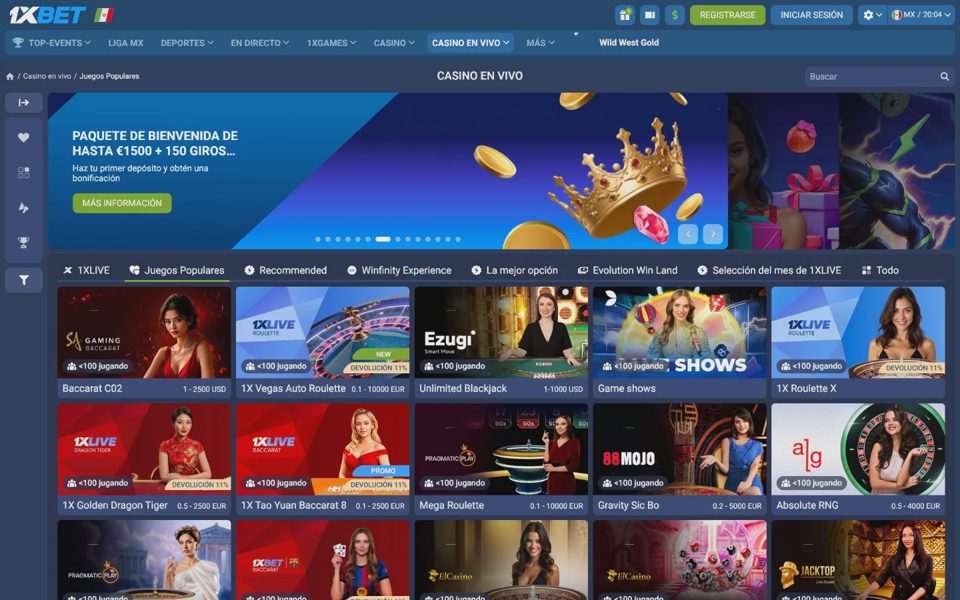 Live-казино 1xBet