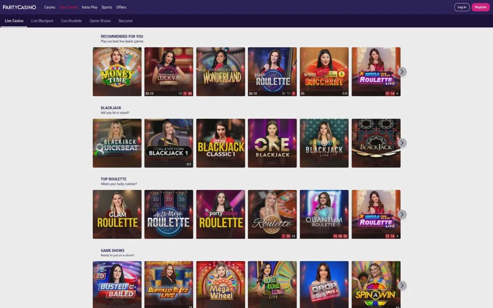 Live-казино PartyCasino