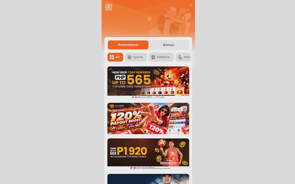 ArenaPlus bonuses and promotions