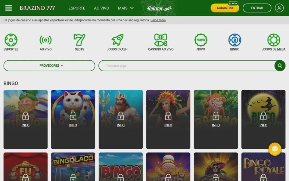Бинго Brazino777
