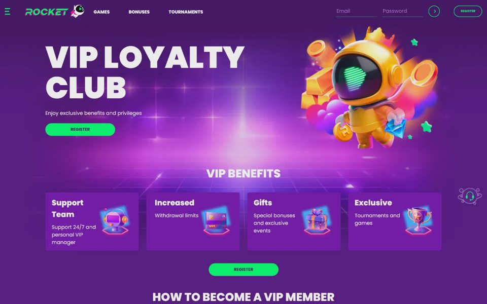 Программа лояльности Casino Rocket