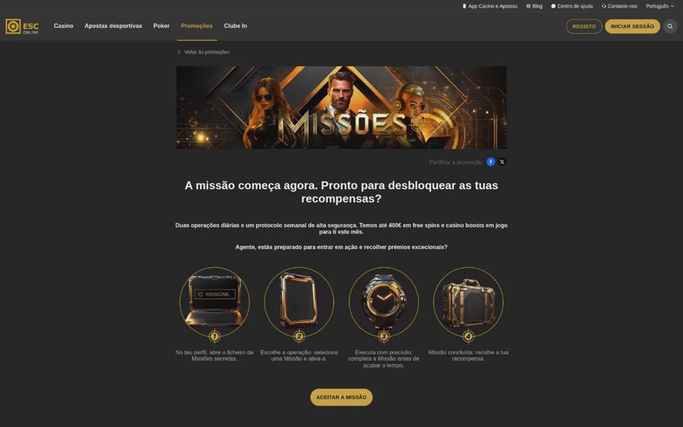 Миссии Estoril Sol Casinos