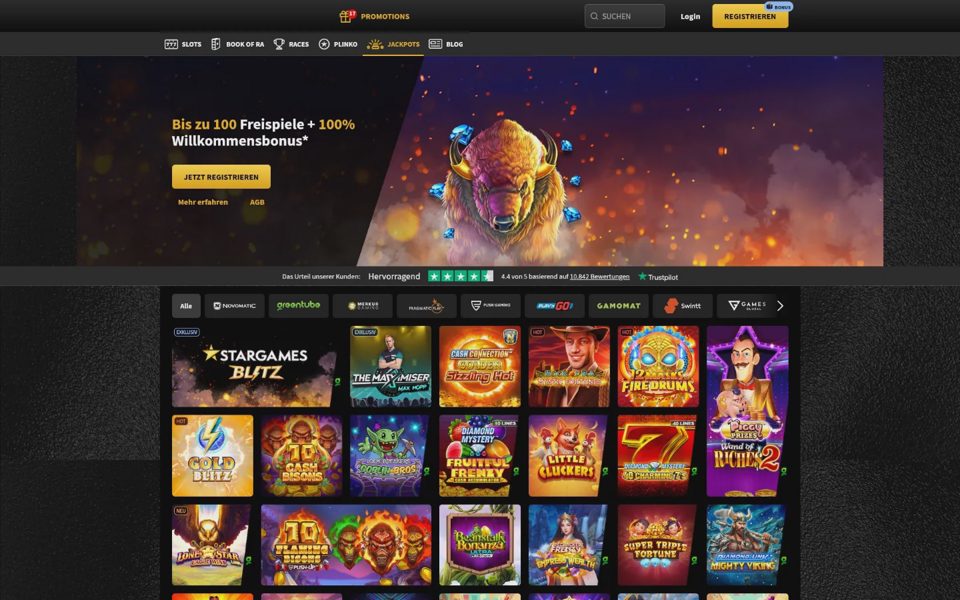 Джекпоты Stargames