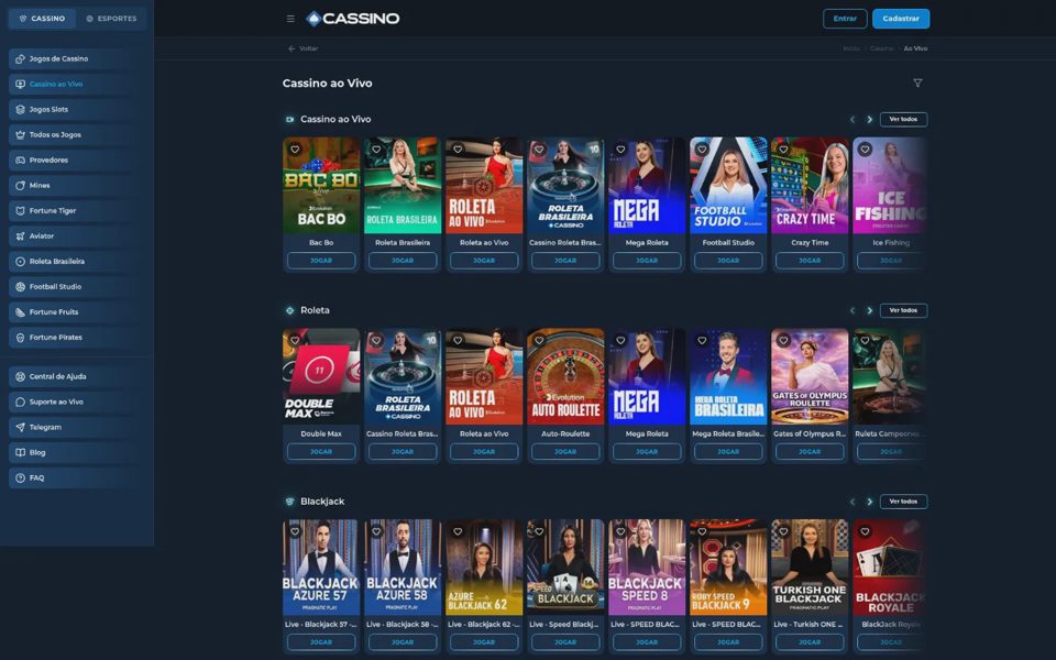 Live-казино Cassino.bet