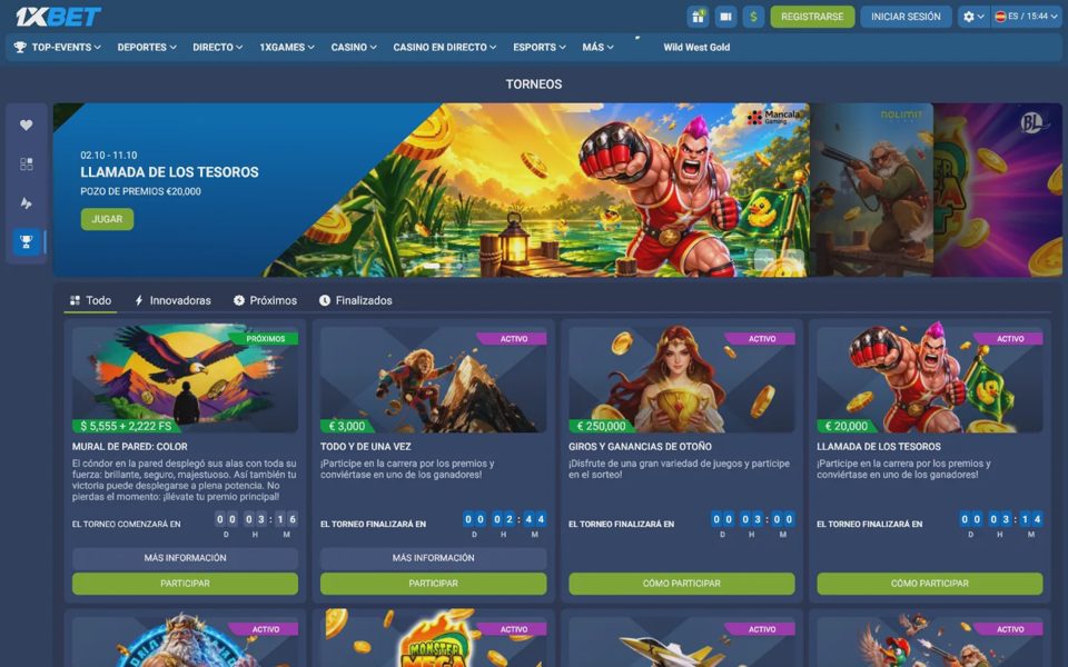 Турниры 1xBet