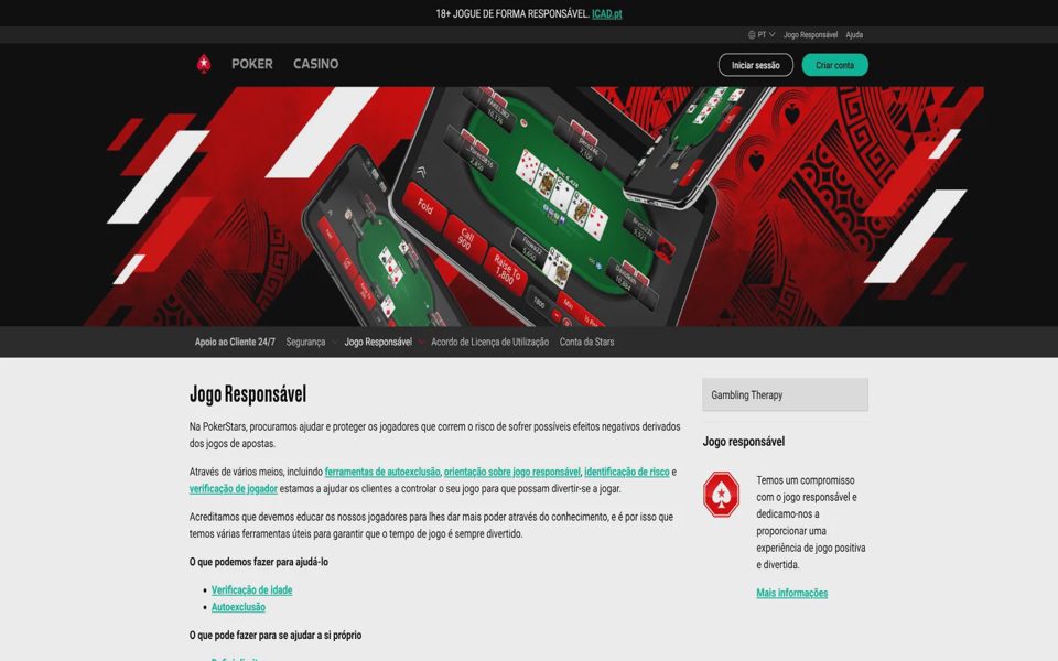 Responsible gaming at PokerStars
