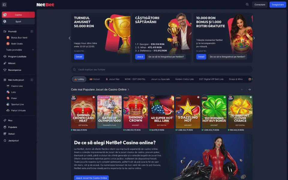 Каталог казино NetBet