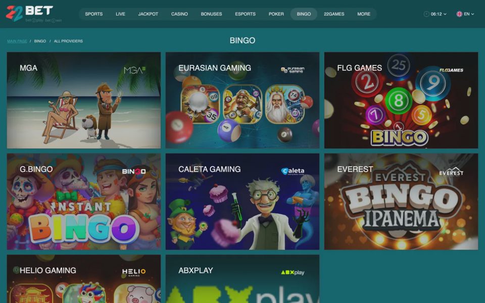 Бинго 22bet
