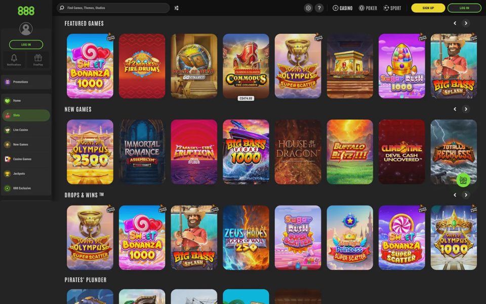 Каталог казино 888 Casino