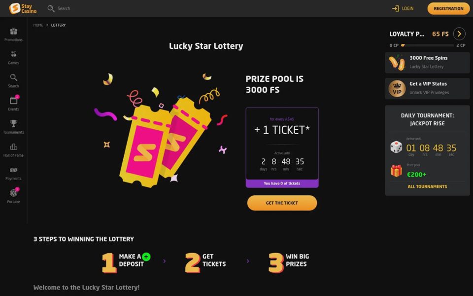Лотереи StayCasino