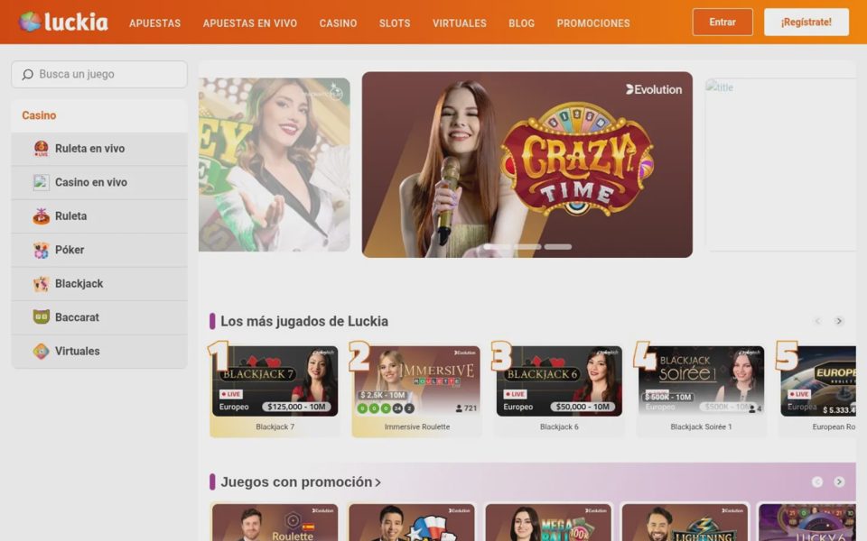 Luckia casino catalog