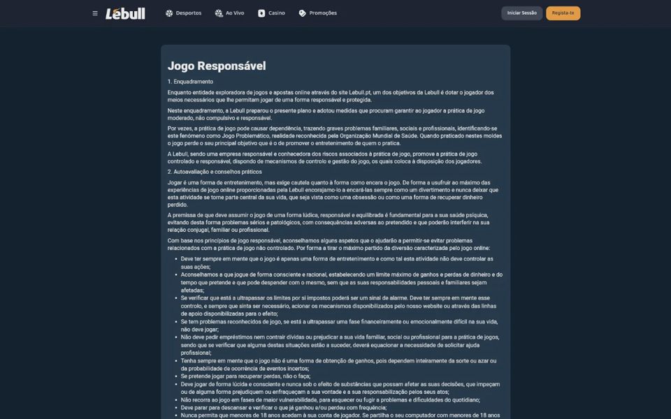 Ответственная игра на Lebull